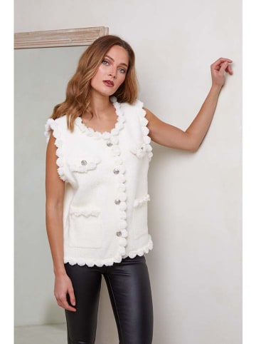 Joséfine Hybride bodywarmer "Ferddy" wit