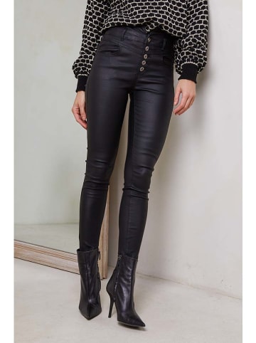 Joséfine Kunstleren broek "Ninon" zwart