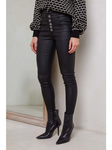 Joséfine Kunstleren broek "Ninon" zwart