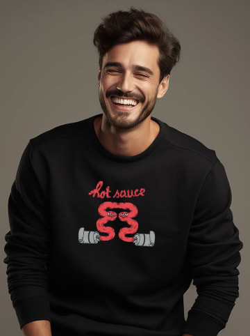 WOOOP Sweatshirt "Hotsauce" in Schwarz
