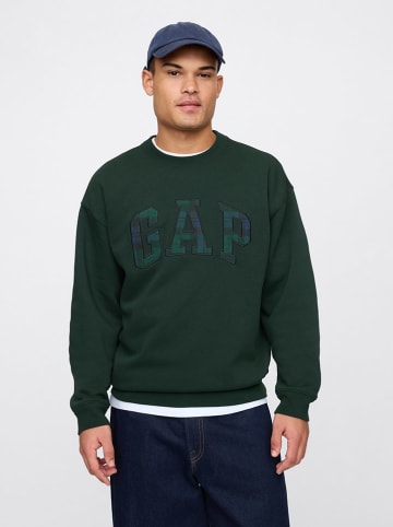 GAP Sweatshirt in Dunkelgrün
