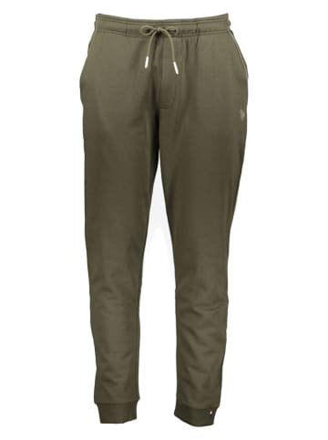 U.S. Polo Assn. Spodnie dresowe w kolorze khaki