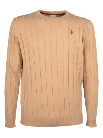 U.S. Polo Assn. Sweter w kolorze beżowym