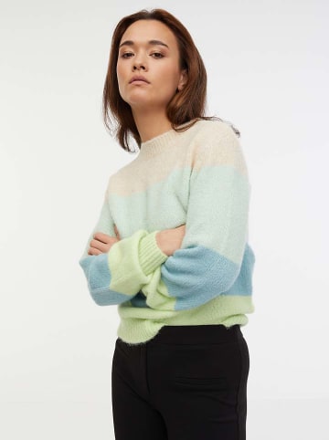 orsay Pullover in Hellblau/ Beige/ Hellgrün