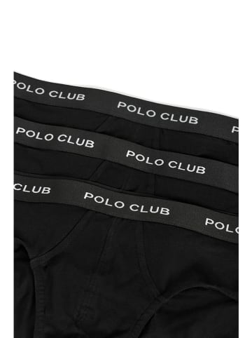 Polo Club 3er-Set: Slips in Schwarz