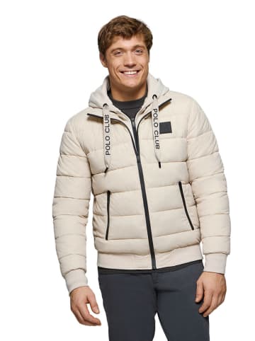 Polo Club Doorgestikte jas beige