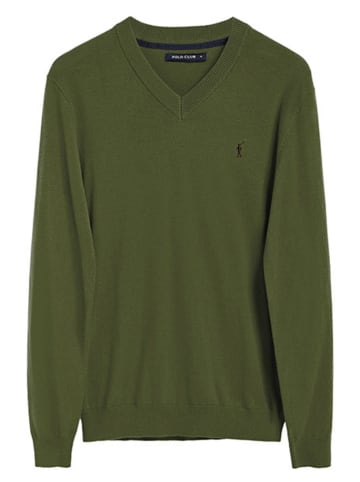 Polo Club Pullover in Khaki
