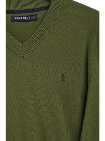 Polo Club Pullover in Khaki
