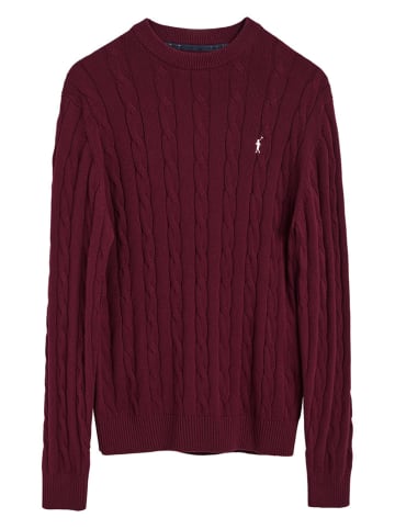 Polo Club Sweter w kolorze bordowym