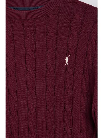 Polo Club Pullover in Bordeaux