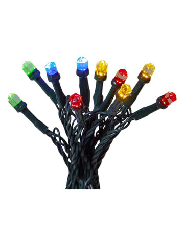STAR Trading LED-Lichterkette ''Diamond Star Light'' in Bunt - (L)750 cm