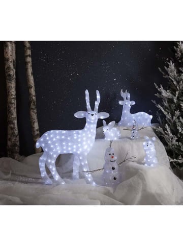 STAR Trading LED-Dekofigur "Crystalo" in Kaltweiß - (B)25 x (H)26 x (T)10 cm
