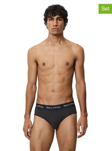 Marc O´Polo 3er-Set: Slips in Schwarz