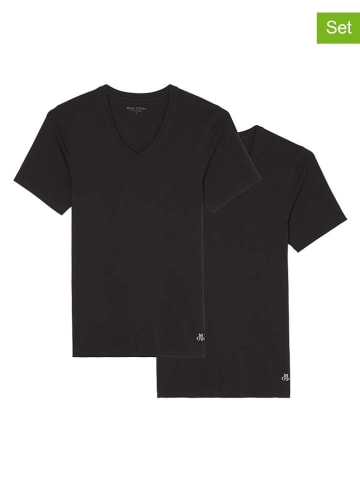 Marc O´Polo Bodywear Koszulki (2 szt.) w kolorze czarnym