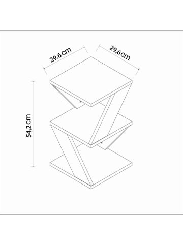 Scandinavia Concept Beistelltisch "Albeni" in Kiefer - (H)54,2 cm