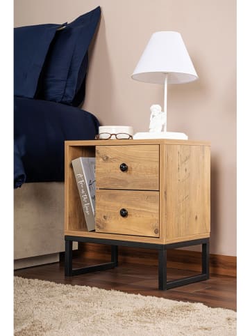 Scandinavia Concept Nachttisch "Glimmer" in Kiefer - (B)45,2 x (H)50 x (T)29,5 cm