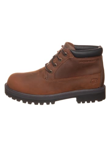 Skechers Leren boots "Sergeants - Thaxter" bruin