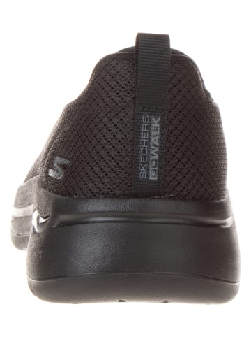 Skechers Slippersy "Go Walk Arch Fit" w kolorze czarnym
