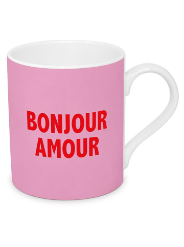 Design@Home Mok "Bonjour Amour" lichtroze - 350 ml
