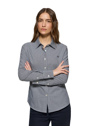 Polo Club Hemd - Slim fit - in Dunkelblau/ Weiß