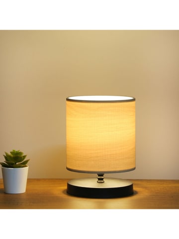ABERTO DESIGN Lampa stołowa w kolorze beżowym - wys. 22 x Ø 15 cm