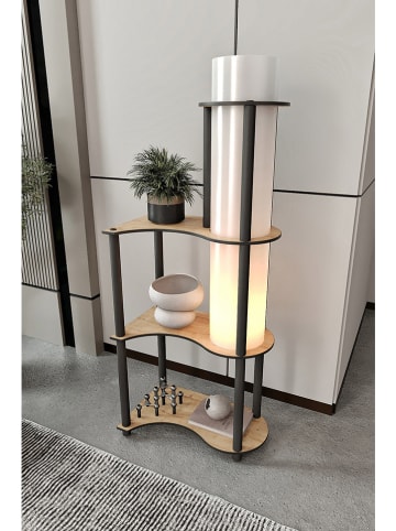 ABERTO DESIGN Lampa stojąca w kolorze jasnobrązowo-czarnym - 50 x 120 x 30 cm