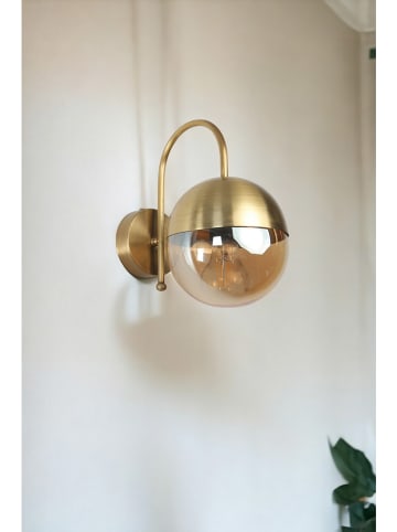 ABERTO DESIGN Wandleuchte ""Küre" in Gold - (B)15 x (H)15 x (T)15 cm