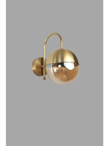 ABERTO DESIGN Lampa ścienna "Küre" w kolorze złotym - 15 x 15 x 15 cm