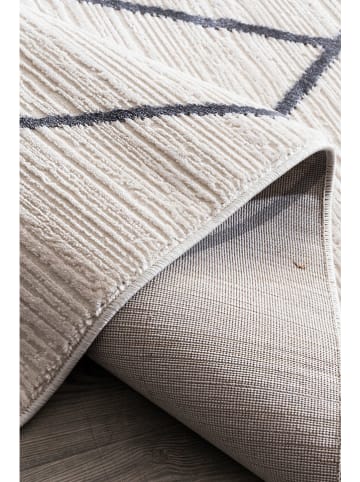 ABERTO DESIGN Kurzflor-Teppich in Creme