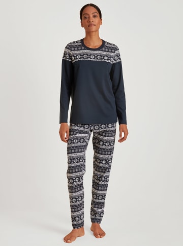 Calida Pyjama in Dunkelblau