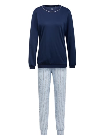 Calida Pyjama lichtblauw/donkerblauw