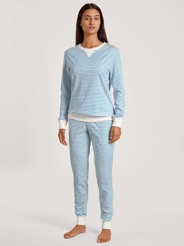 Calida Pyjama blauw/wit