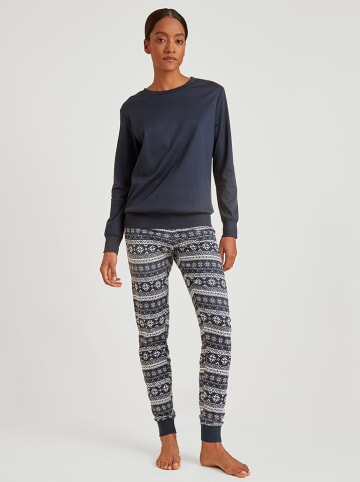 Calida Pyjama in Dunkelblau