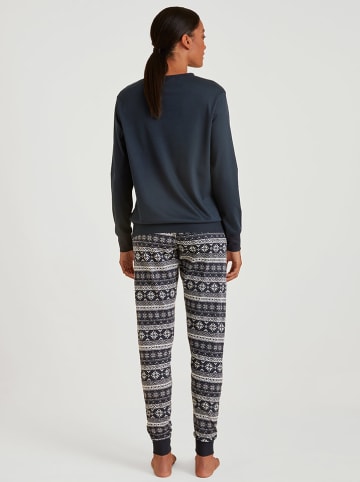 Calida Pyjama donkerblauw