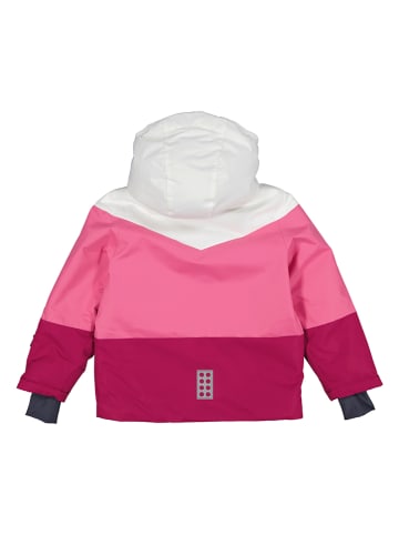 LEGO Ski-/ Snowboardjacke "Jested 708" in Weiß/ Rosa/ Pink