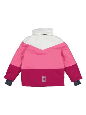 LEGO Ski-/ Snowboardjacke "Jested 708" in Weiß/ Rosa/ Pink