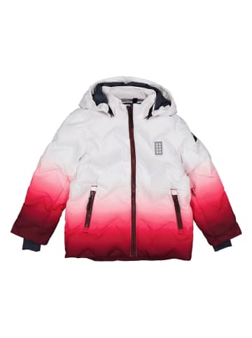 LEGO Steppjacke in Weiß/ Rot
