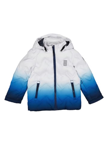LEGO Steppjacke in Weiß/ Blau