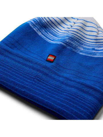 LEGO Beanie "Alex 704" in Blau/ Weiß
