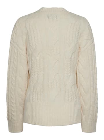 Pieces Sweter w kolorze kremowym
