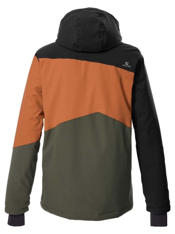 Killtec Ski-/ Snowboardjacke in Khaki/ Orange