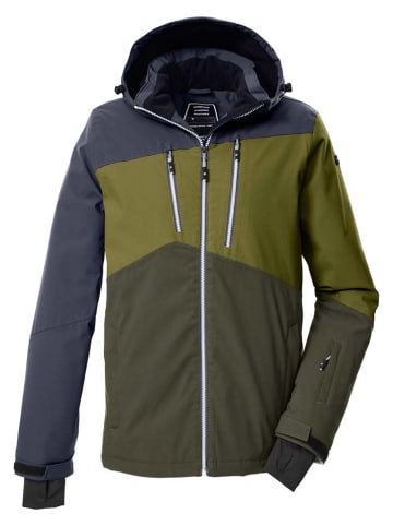 Killtec Ski-/ Snowboardjacke in Khaki/ Blau