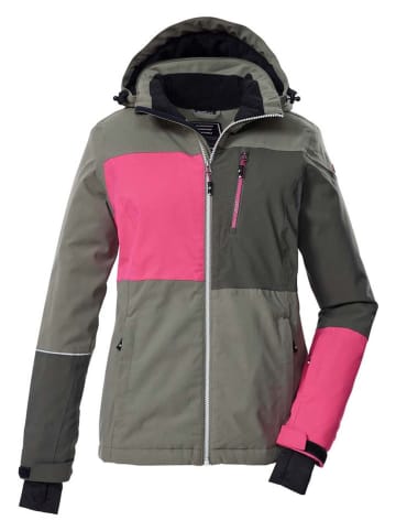 Killtec Ski-/ Snowboardjacke in Grau/ Pink