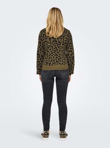 JDY Trui "Lorraine" bruin/zwart