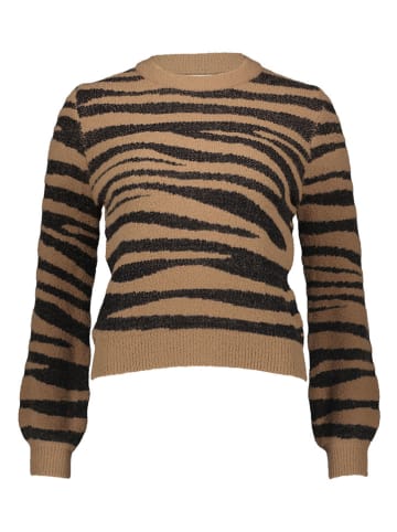 JDY Pullover in Braun/ Schwarz
