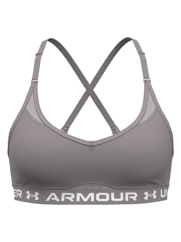 Under Armour Biustonosz sportowy "Crossback" w kolorze szarym