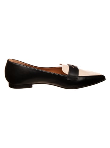 Bellucci Mokassins in Schwarz/ Beige