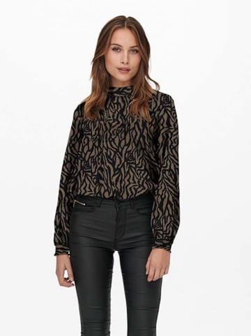 ONLY Bluse in Schwarz/ Braun