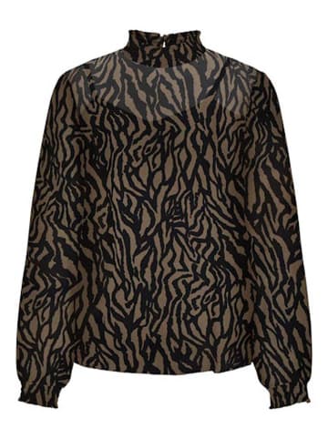 ONLY Blouse zwart/bruin