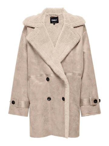 ONLY Płaszcz przejściowy "BONDED SHERPA COAT" w kolorze beżowym
